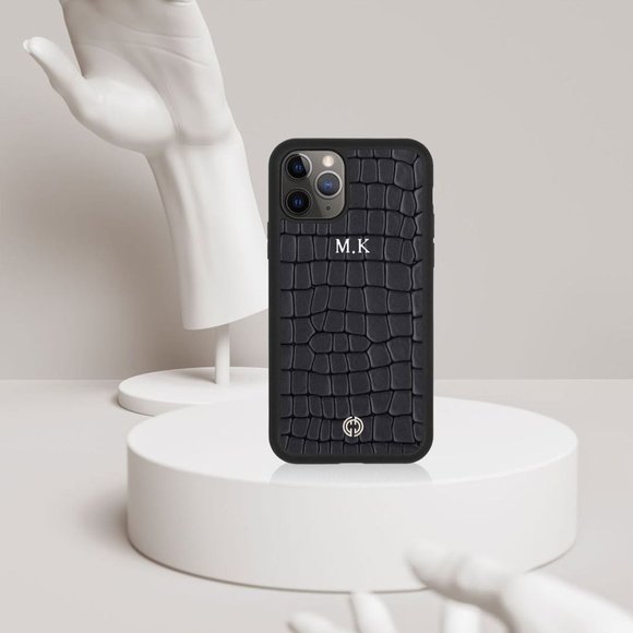 Leather iPhone 13, 13 Pro Max Custom Genuine Italian Leather Phone Case - Picture 11 of 14